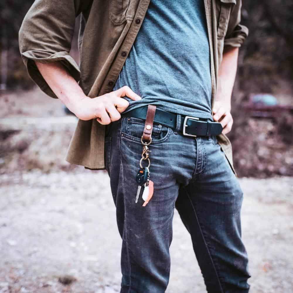 Leather Belt Loop Keychain - Image 8