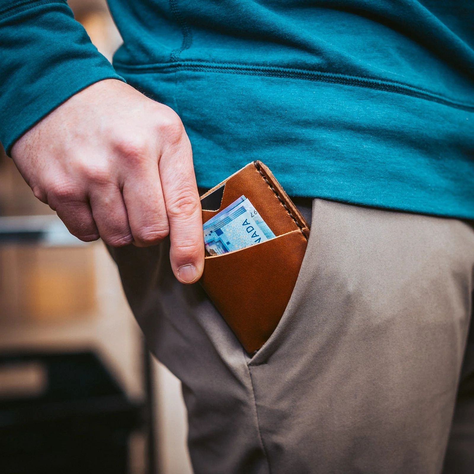 Leather Front Pocket Wallet - Image 14