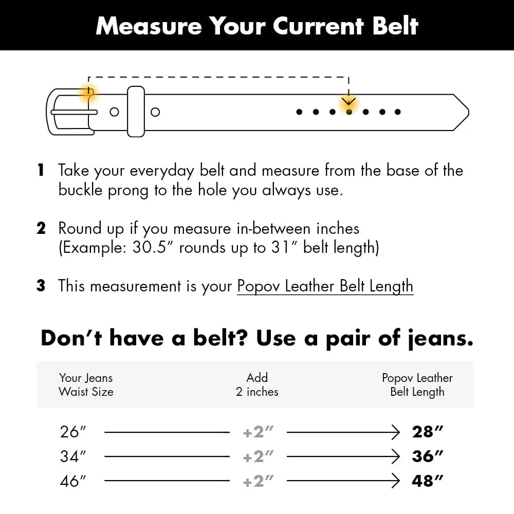 Leather Belt - 1" - Image 12